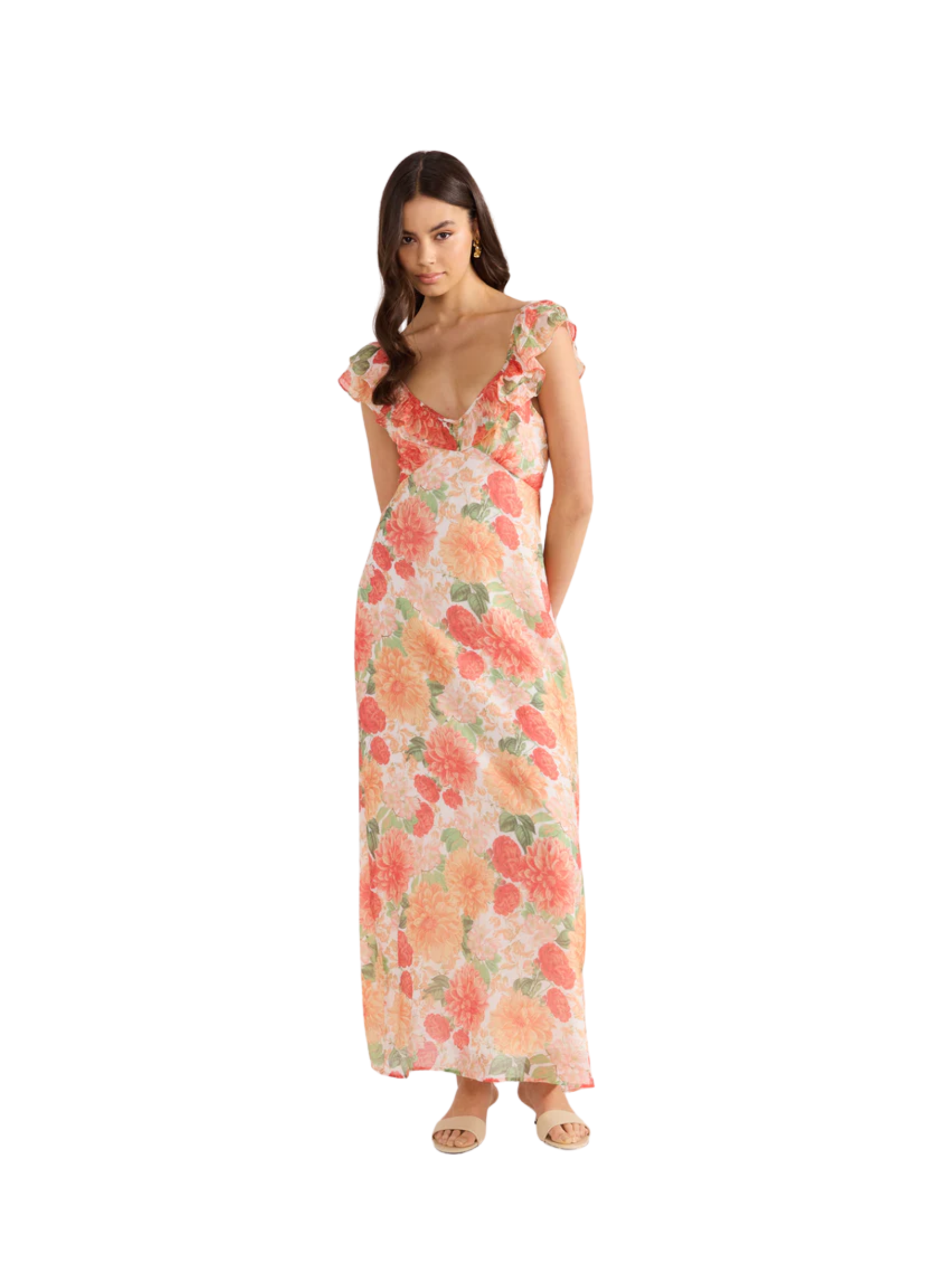 Apricot Maxi Dress