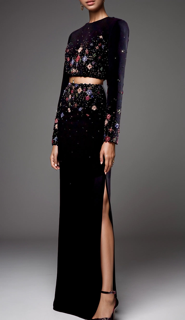 Beaded Elegant Two Piece Set