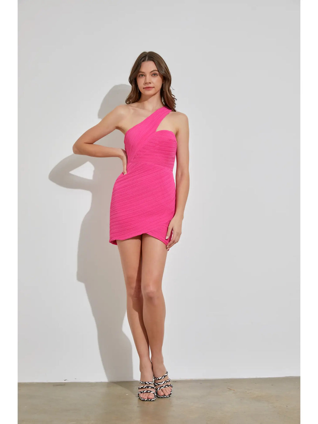 Pleated Doll Pink Mini Dress *Final Sale*