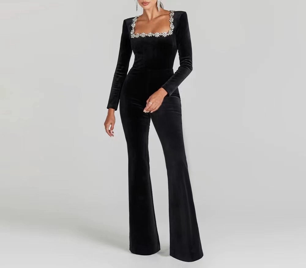 Bandage Diamond Jumpsuit