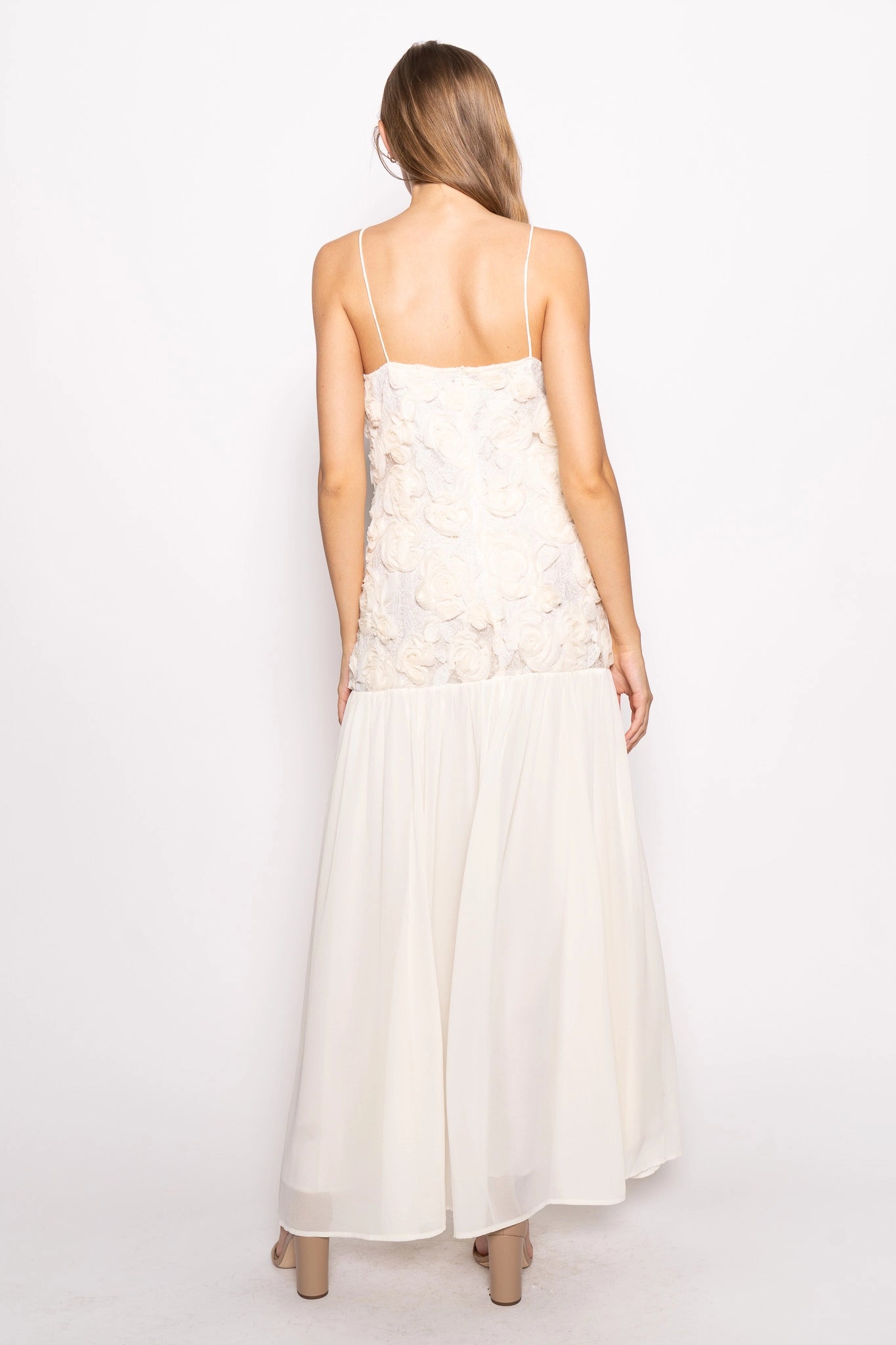 Rose White Dress