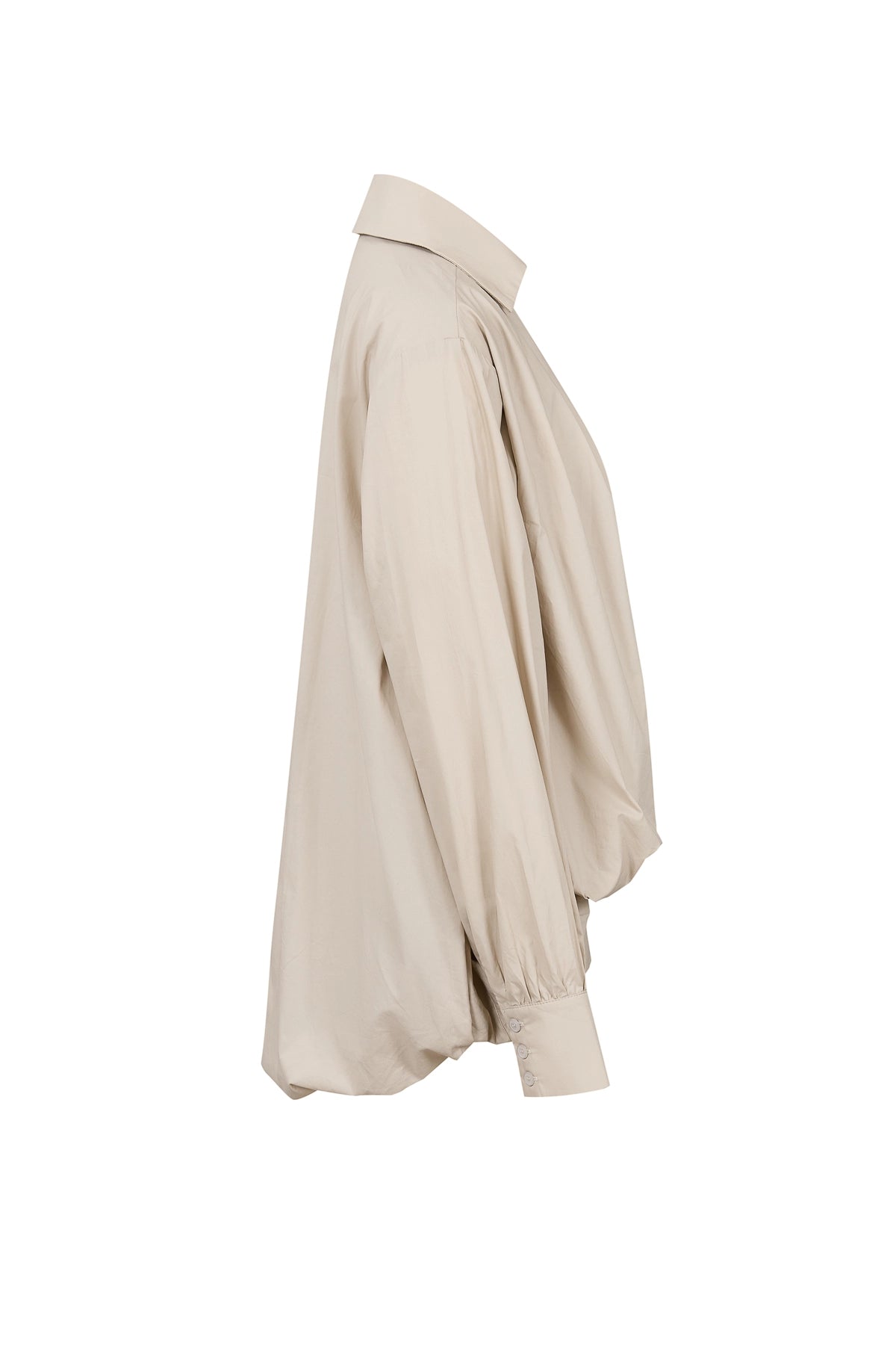 Woven Bubble High Low Shirt