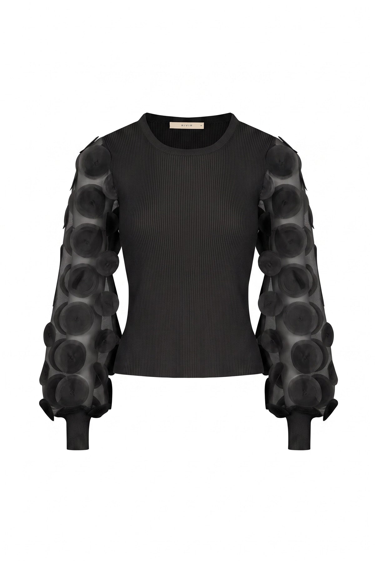 Long Sleeve Top with Mesh Detail
