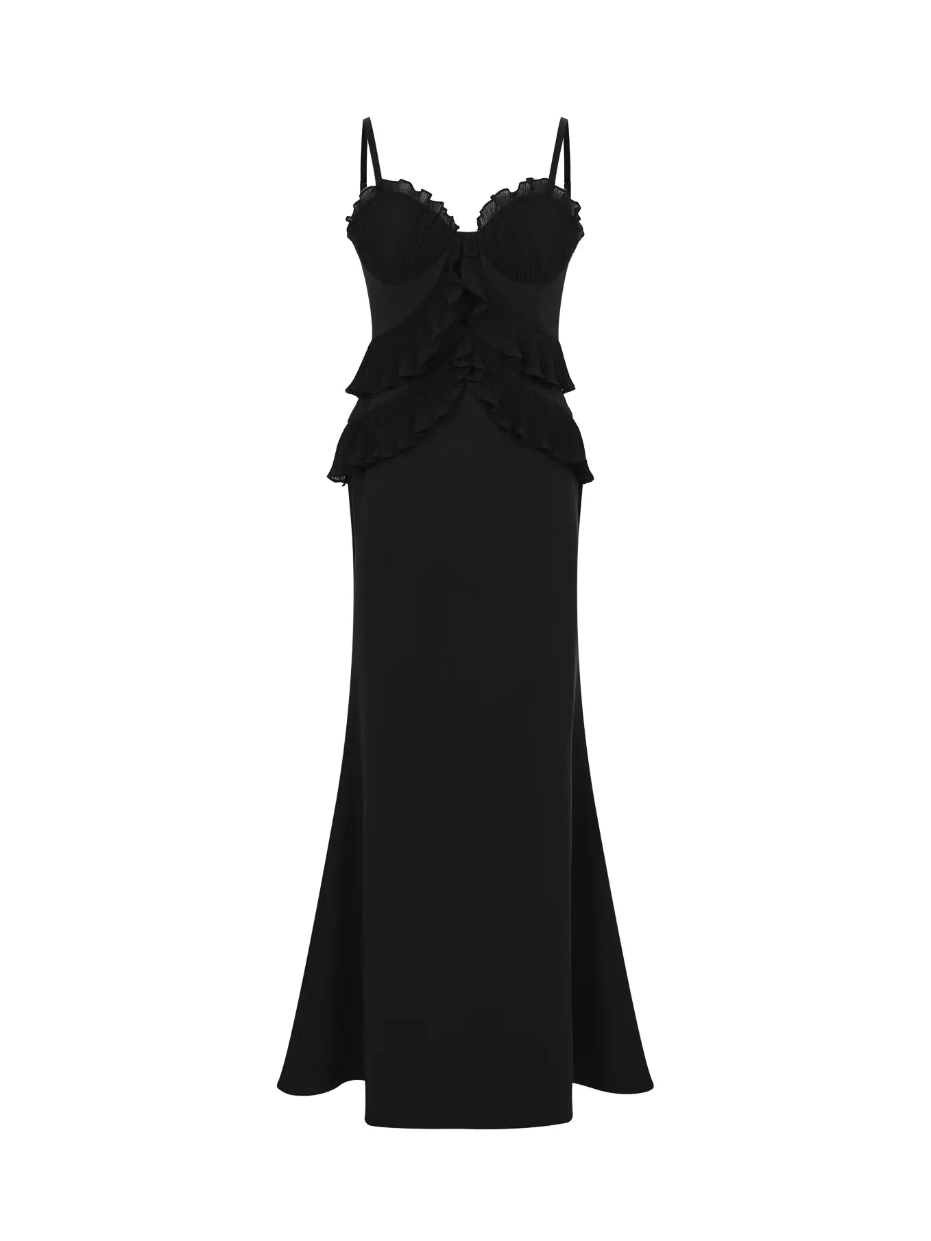 Little Black Ruffle Dress