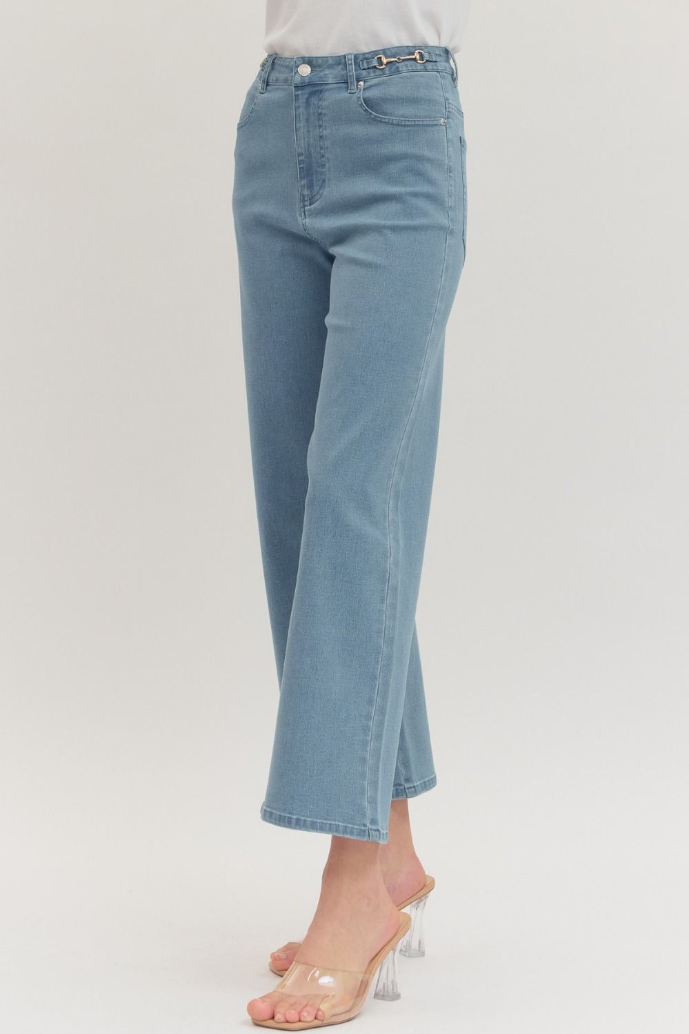 Straight Leg Horse Bit Denim