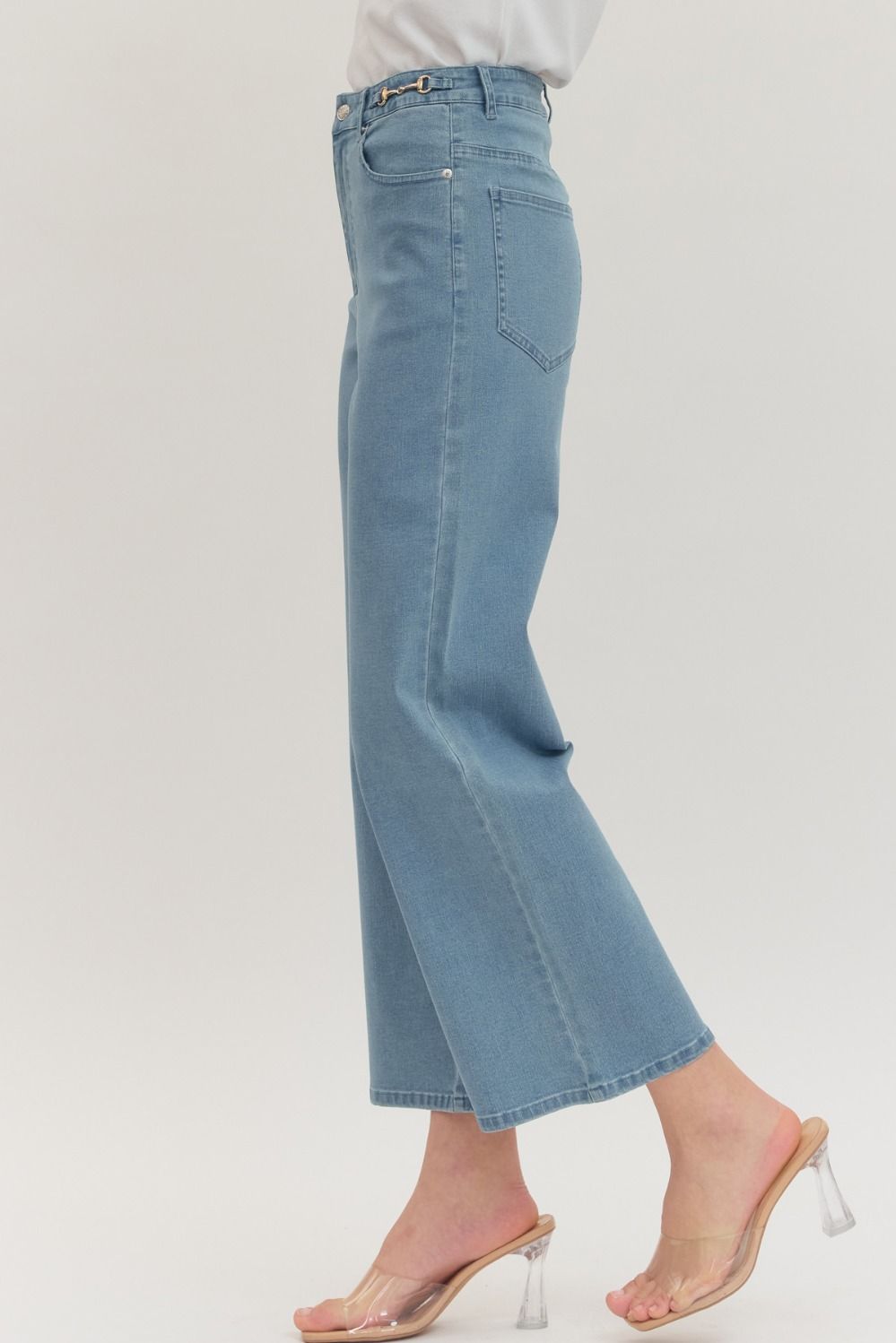 Straight Leg Horse Bit Denim