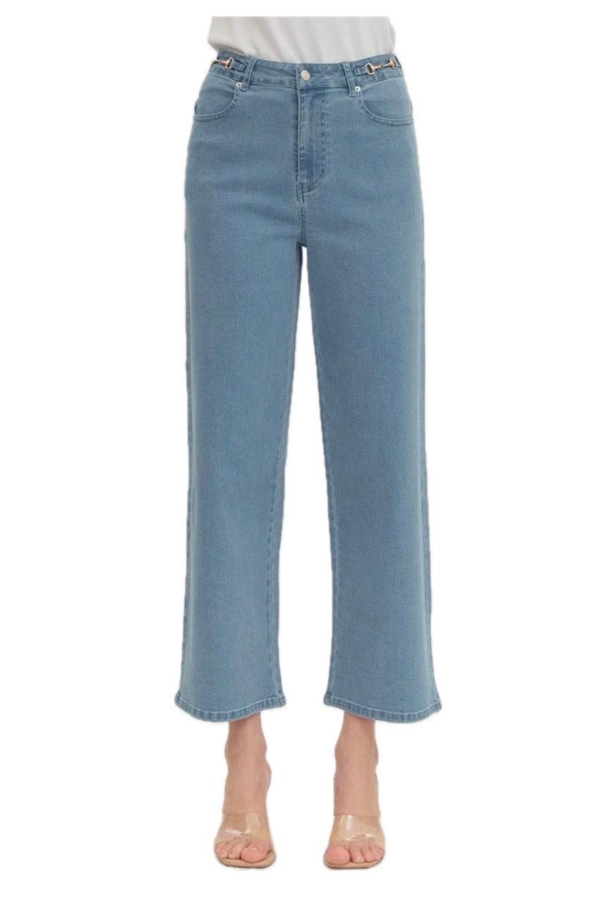 Straight Leg Horse Bit Denim