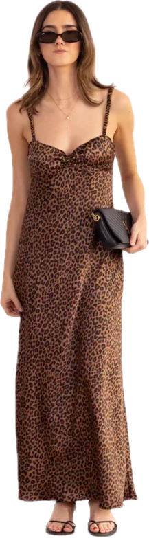 Animal print maxi dress