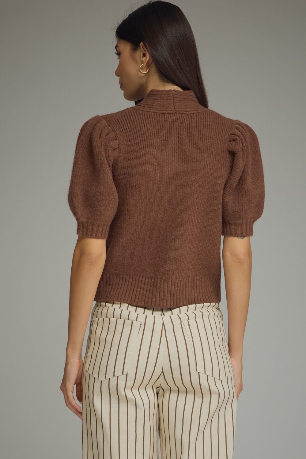 Stripe Wide Leg pants in Ecru