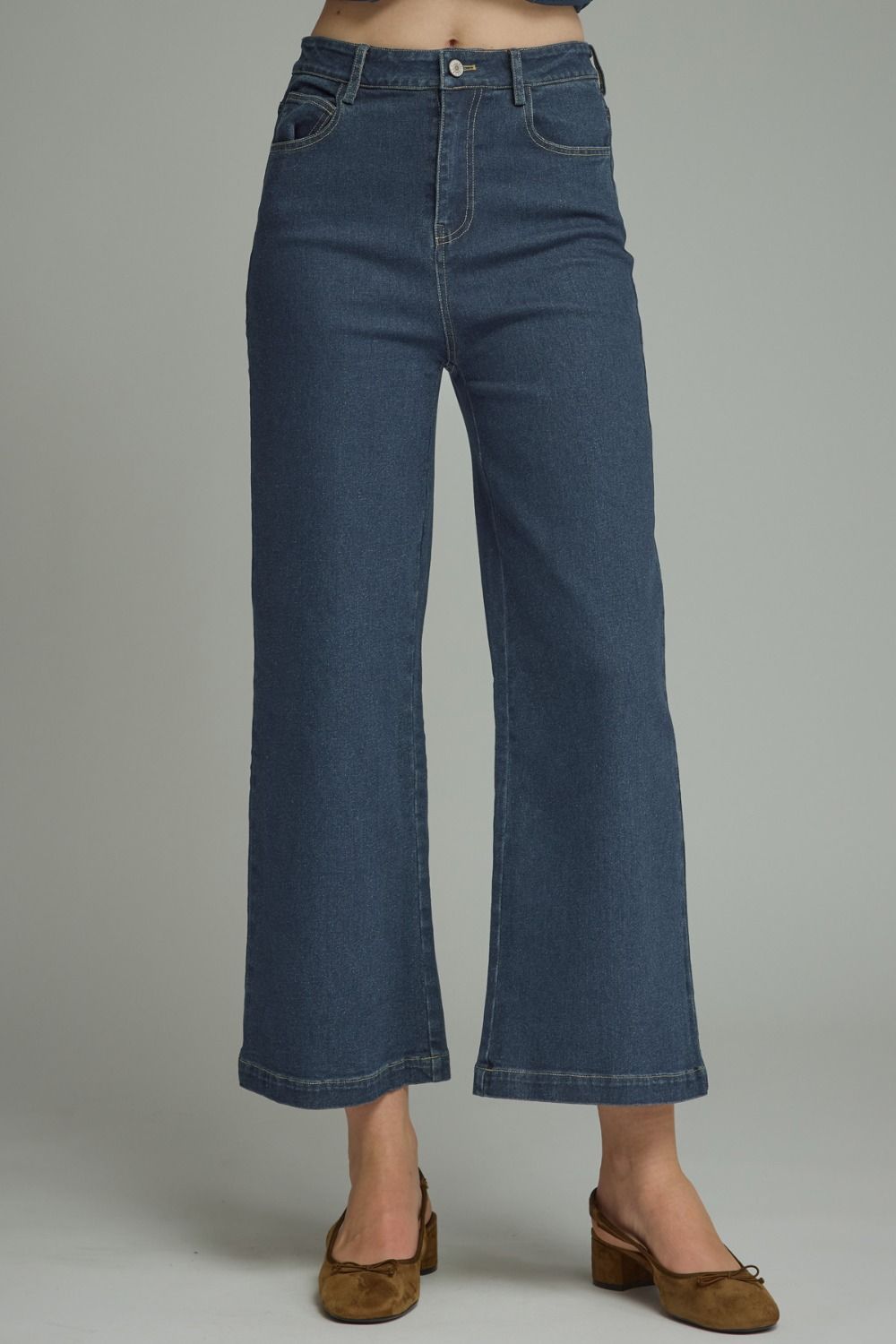 Solid Crop Pants