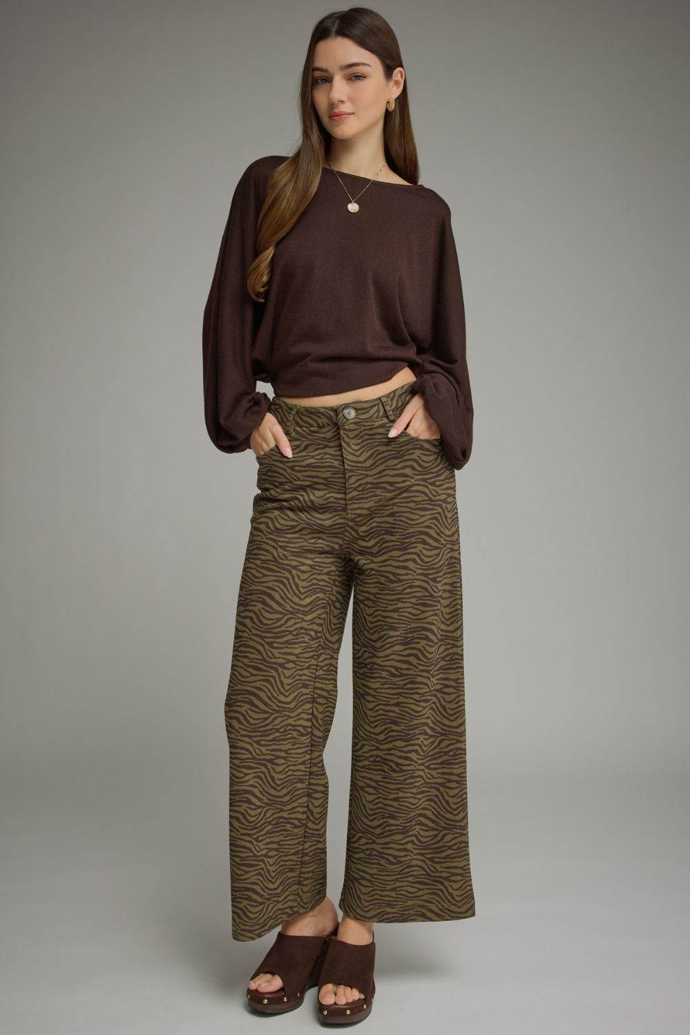 Olive Zebra Pant