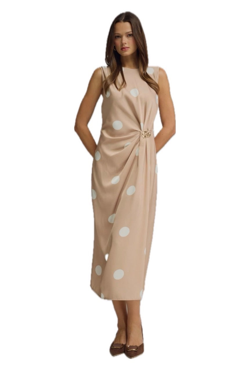 Polka Dot Dress In Cream