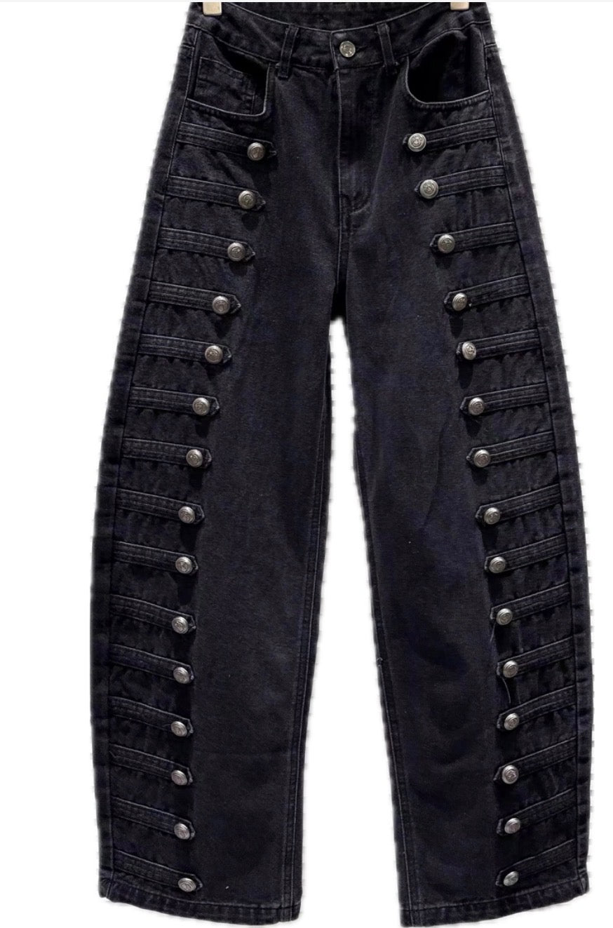 Best Selling Barrel Denim in Black