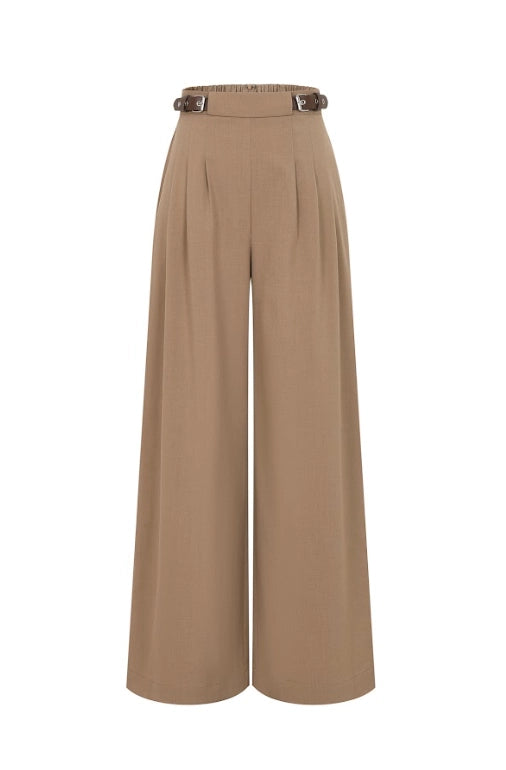 Belted Pleated Pant