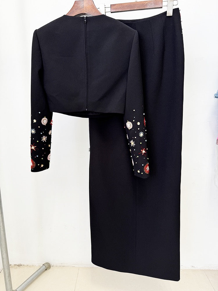 Beaded Elegant Two Piece Set