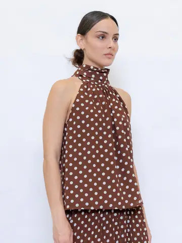 Polka Dot Midi Skirt