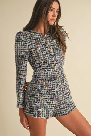 Tweed Romper