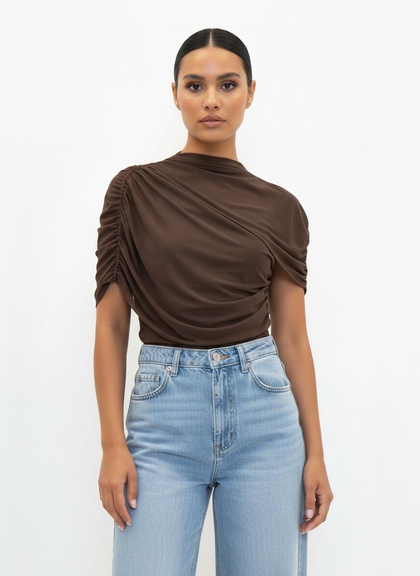 Cape Brown Blouse