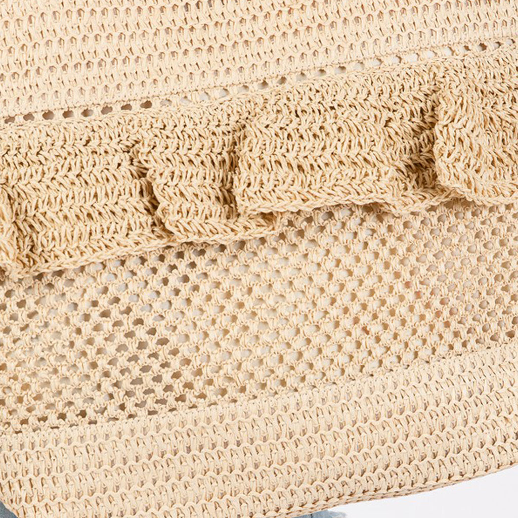 Crochet Ruffle Tote