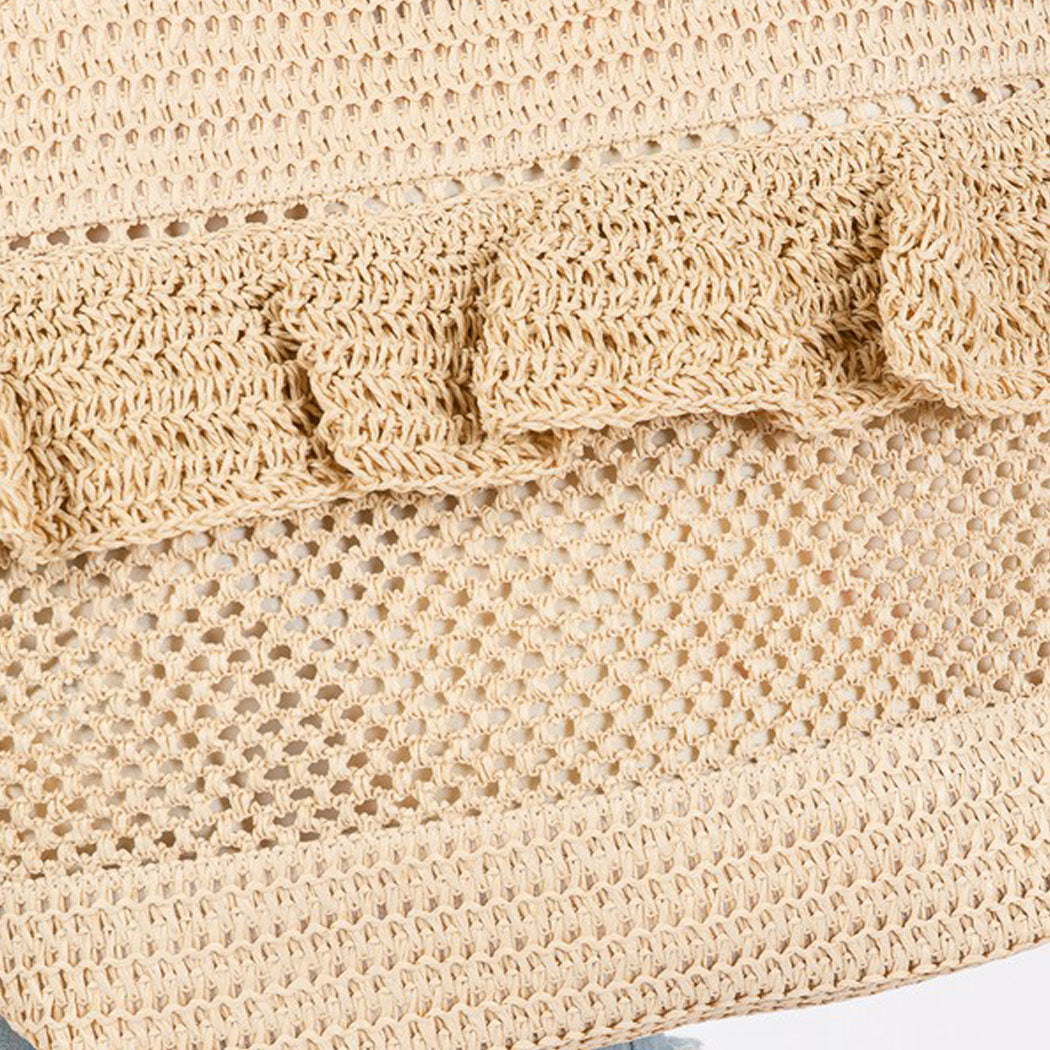 Crochet Ruffle Tote