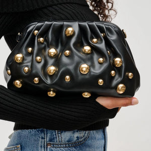 Black Cara Studded Purse