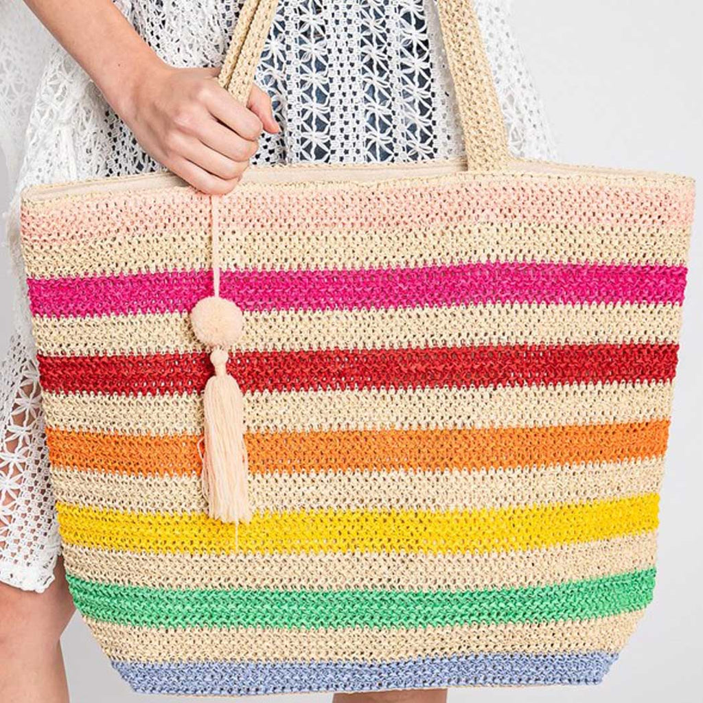 Pom Pom Beach tote
