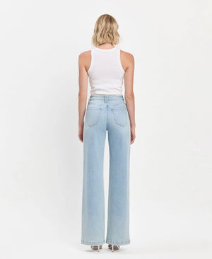 High Rise Wide Leg Denim