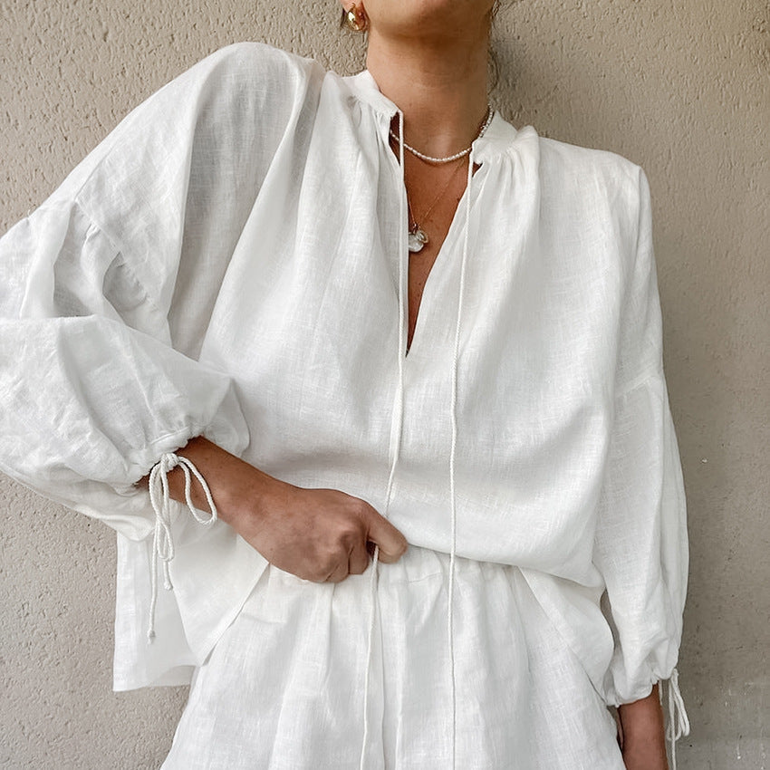 White Short Set