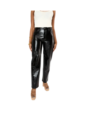 Metallic black Flare Pant
