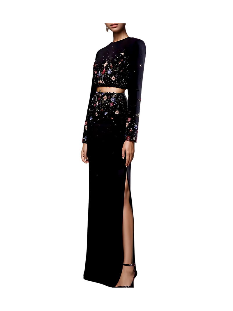 Beaded Elegant Two Piece Set