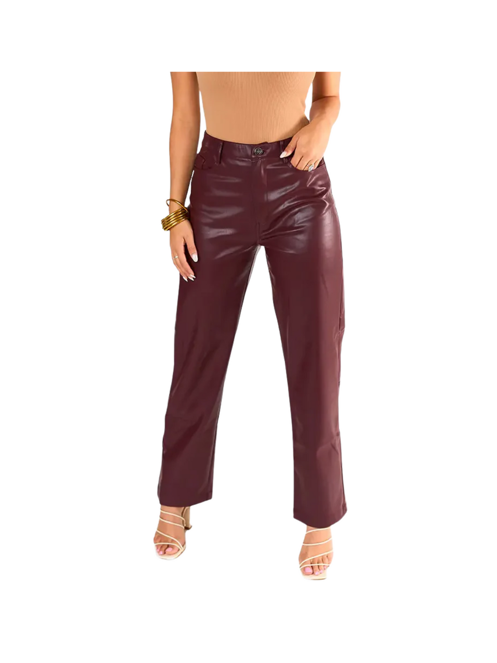 Wine Crop Pant