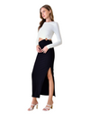 Black and white cutout midi dress