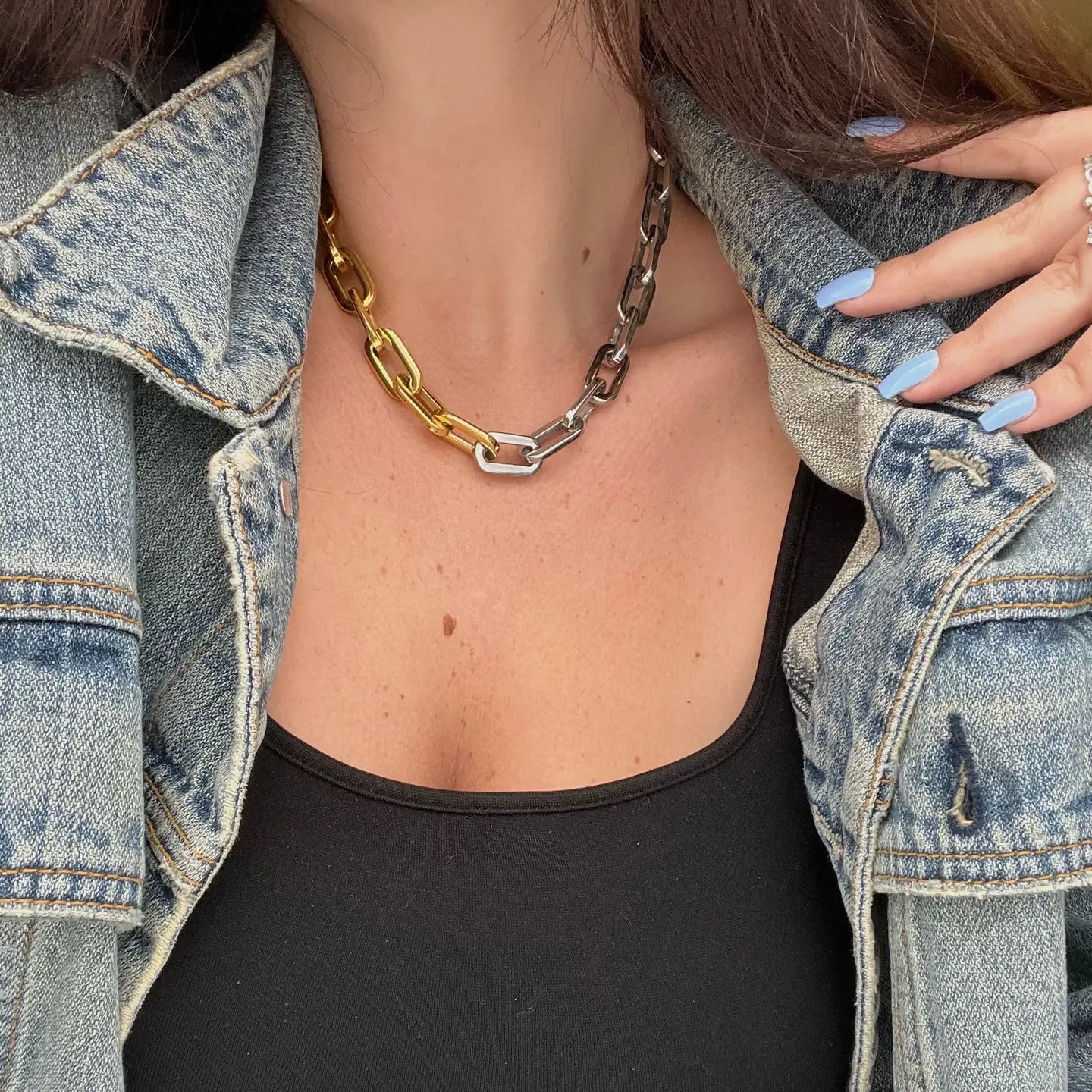 Jenna Tow Toned necklace