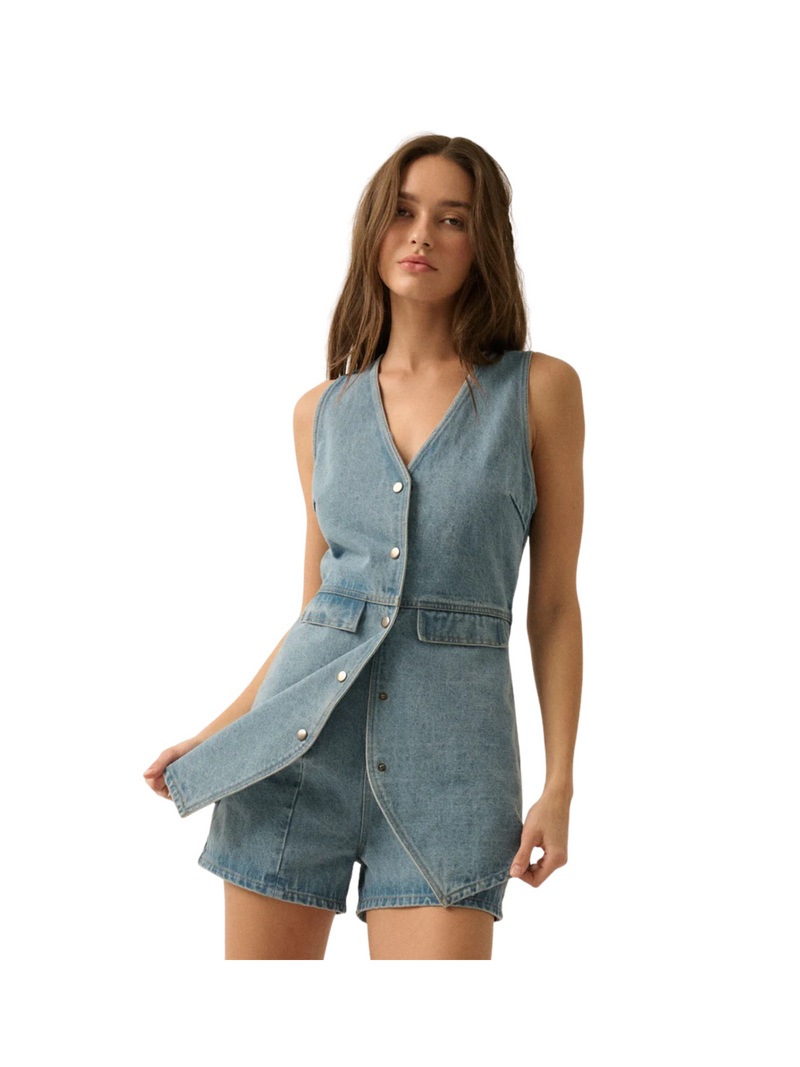 Denim Romper