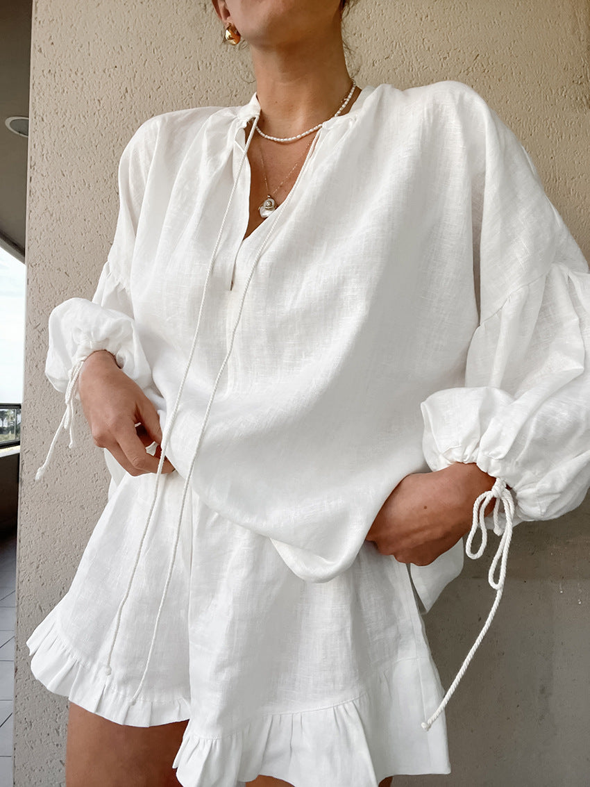 White Short Set