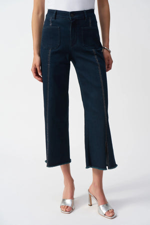 Dark Blue Culottes with Stones