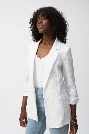 Woven Jacquard Boxy Blazer