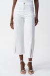 White Culotte Embellished Jeans