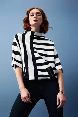 Jacquard Stripe Sweater