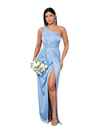 Light Blue One Shoulder Formal
