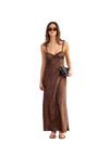 Animal print maxi dress