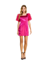 Bubble Gum Pink Satin Mini Dress