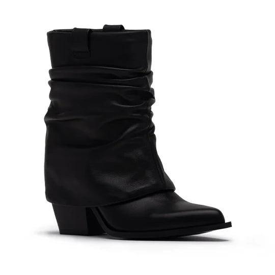 Savella Western Black Bootie