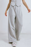 Vest and wide leg pant set