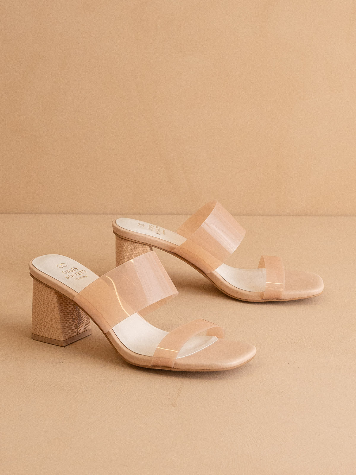 Nude Clear Heel