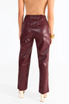 Wine Crop Pant