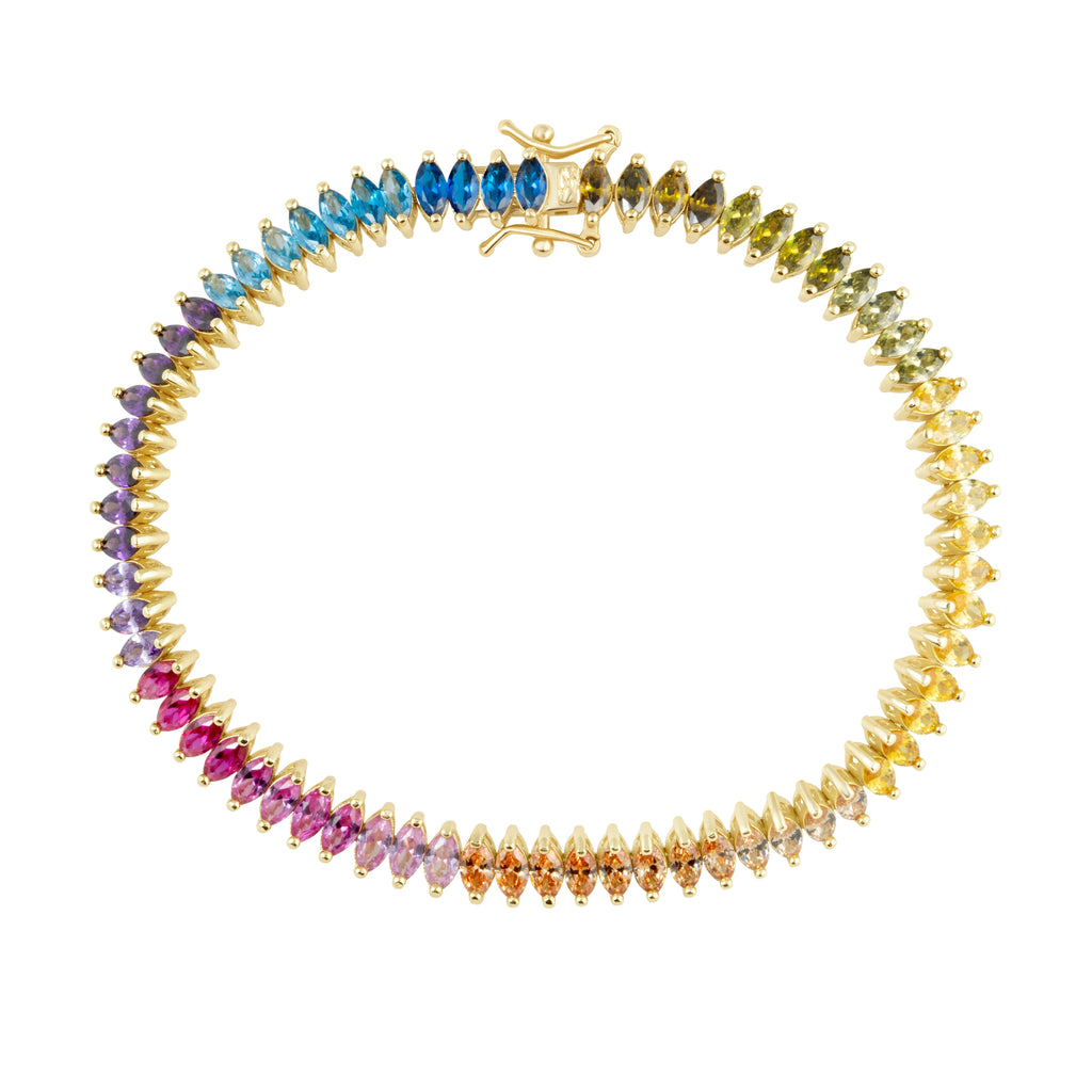 Candie Rainbow Tennis Bracelet