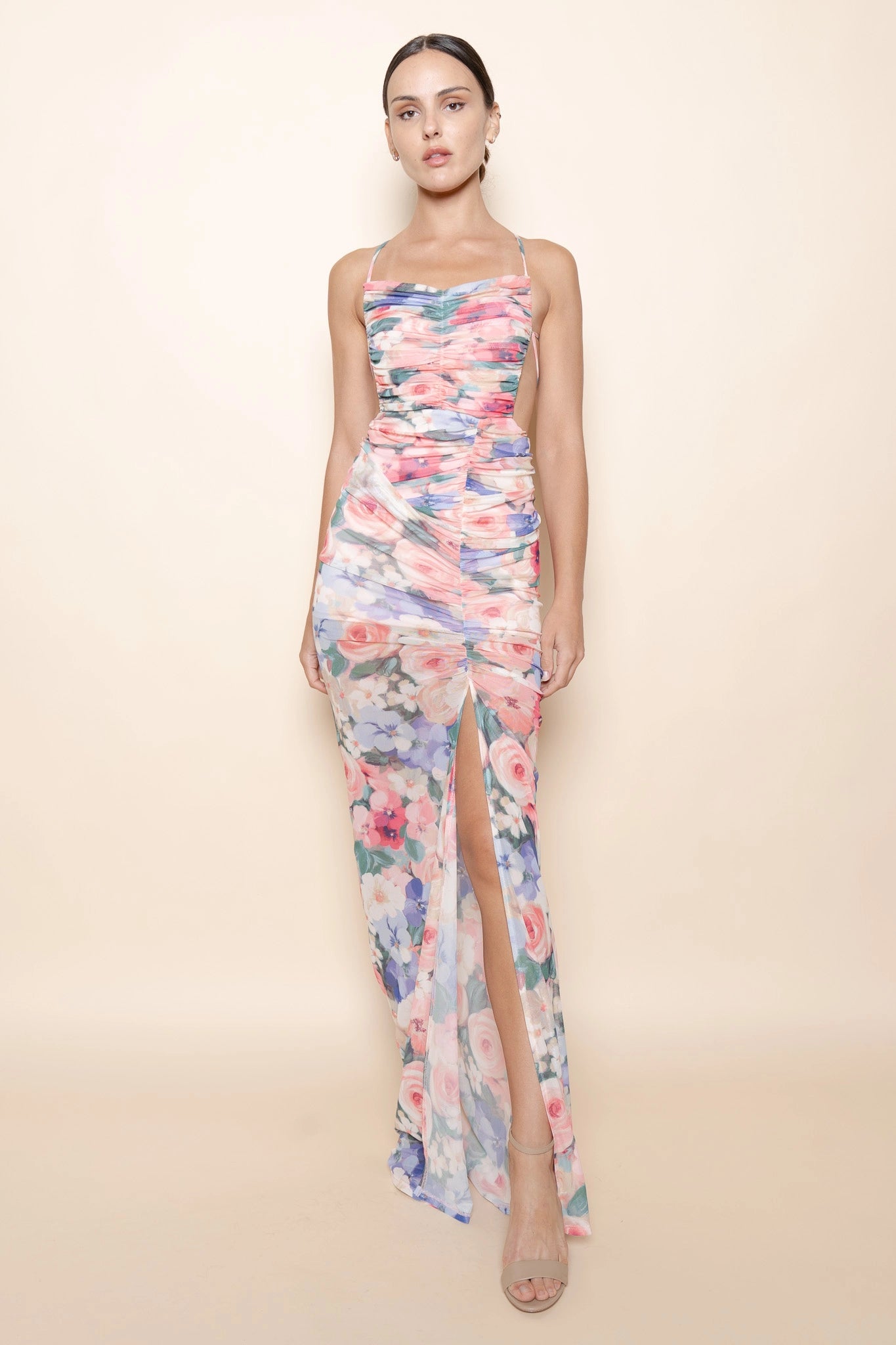 Floral Slit Maxi Dress