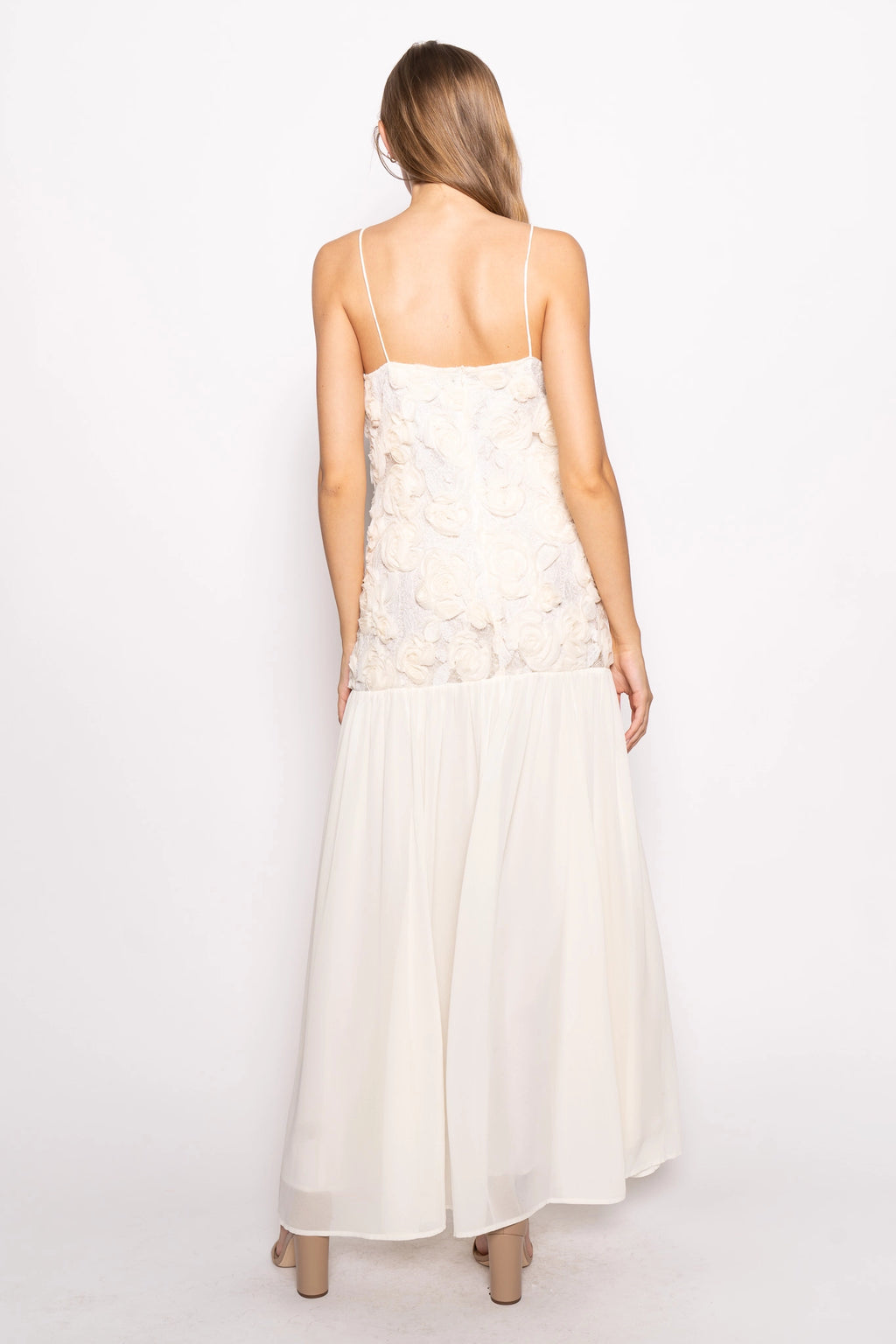 Rose White Dress