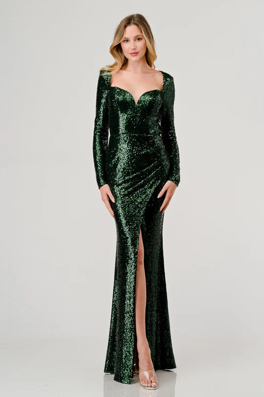 Sequin Green Formal